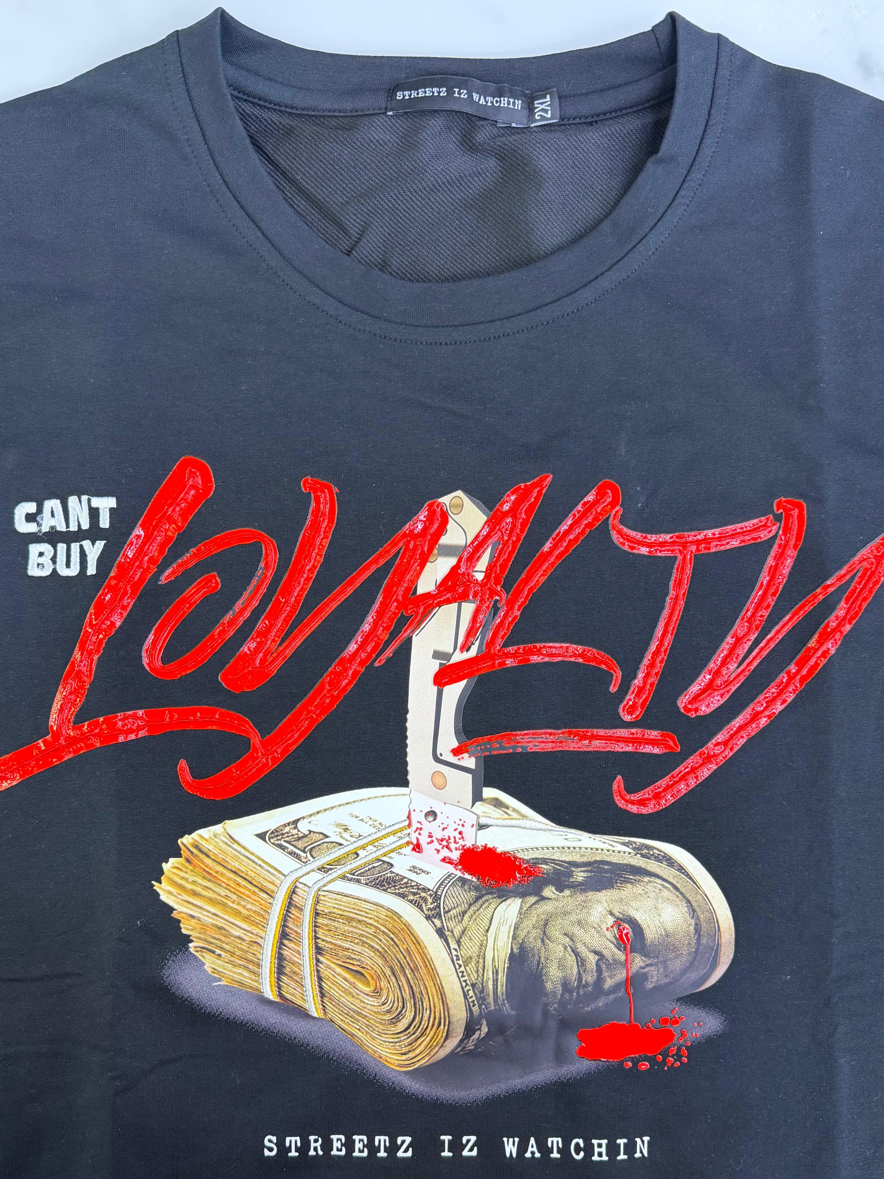 SIW CANT BUY LOYALTY T-SHIRT (SIW999) BLACK