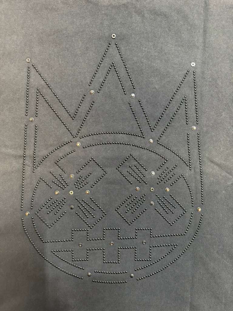 CULT OF INDIVIDUALITY OVERSIZED SHORT SLEEVE CREW NECK TEE "METAL LOGO" (626A1-K44A)