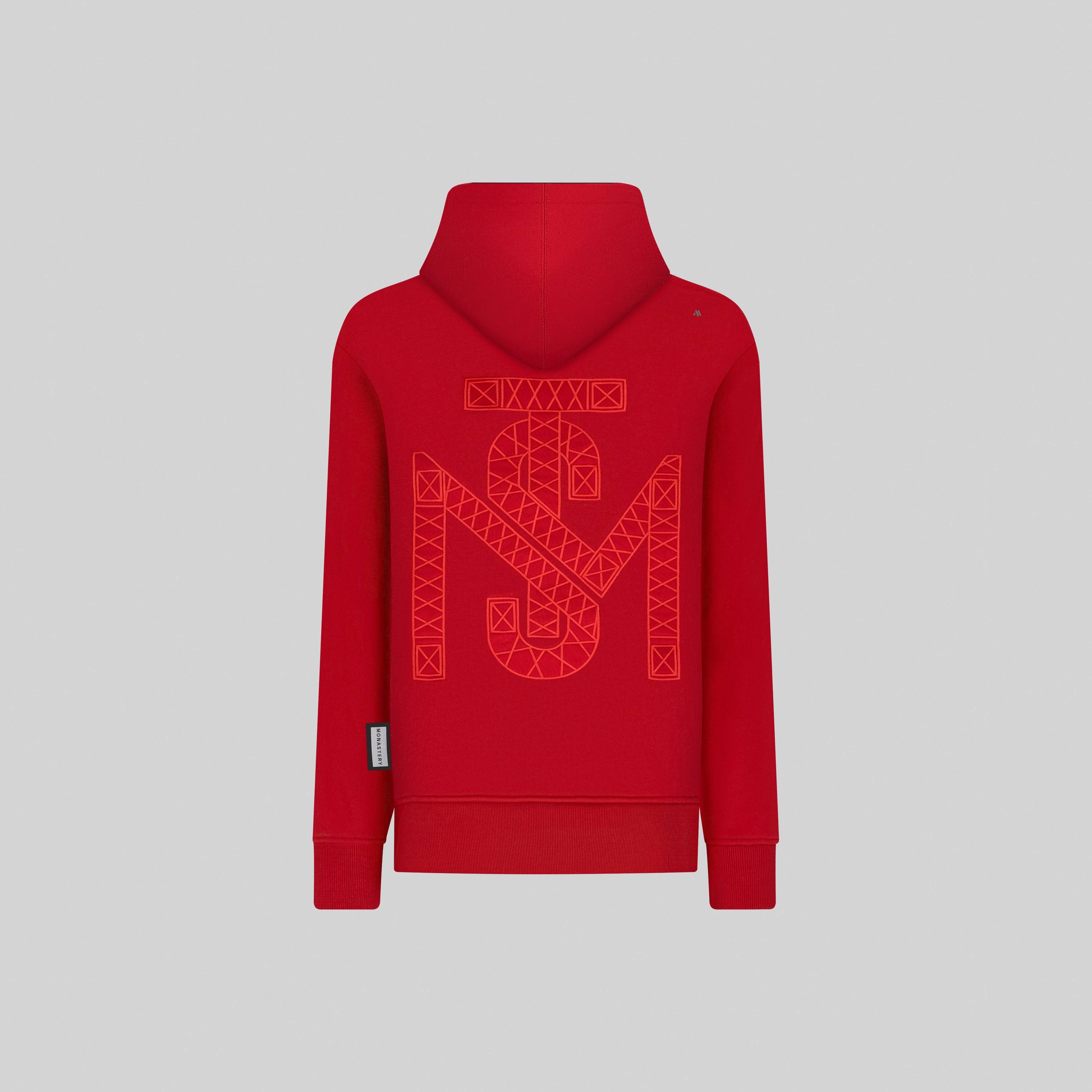 MONASTERY CASANDRO RED HOODIE 1400904338