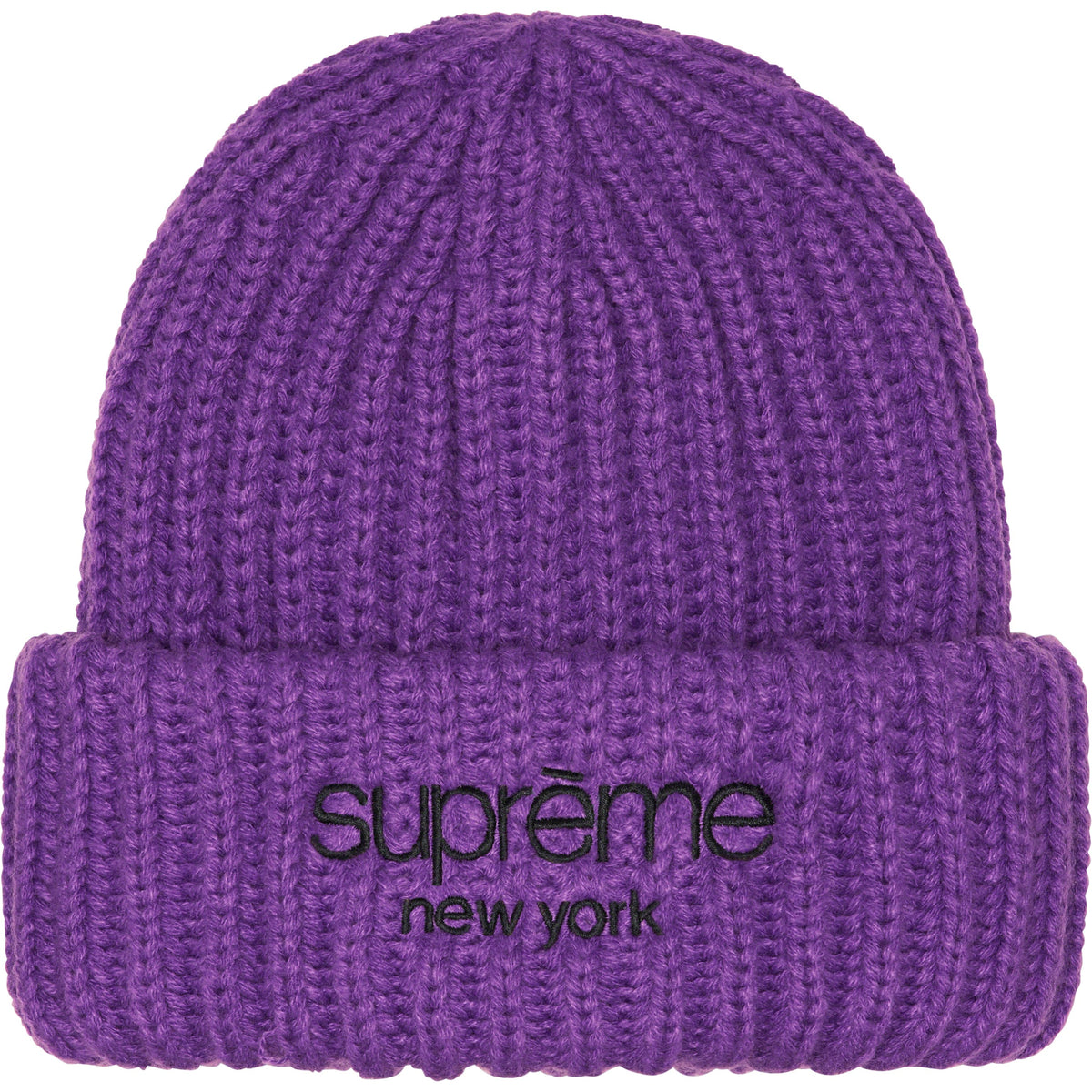 SUPREME CLASSIC LOGO CHUNKY RIBBED BEANIE FW23BN90