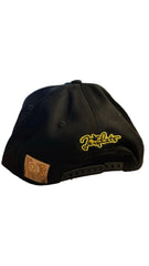 DR MAP $20 DOP SNAPBACK HAT 100050 BLACK/YELLOW