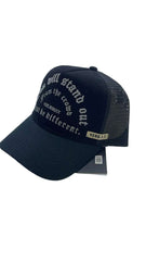 JERGHATS Dark Trucker Hat J.B.D. 1.1 - Just Be Different. BLACK