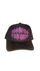 REYESF HAT SIEMPRE CON DIOS BLACK/PURPLE  V2