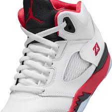 AIR JORDAN 5 retro Og White/ fire Red - Black