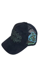 REYESF HAT SIEMPRE CON DIOS BLACK/ LIGHT GREEN V22