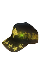 REYESF HAT SIEMPRE CON DIOS BLACK/YELLOW CRUZ V2