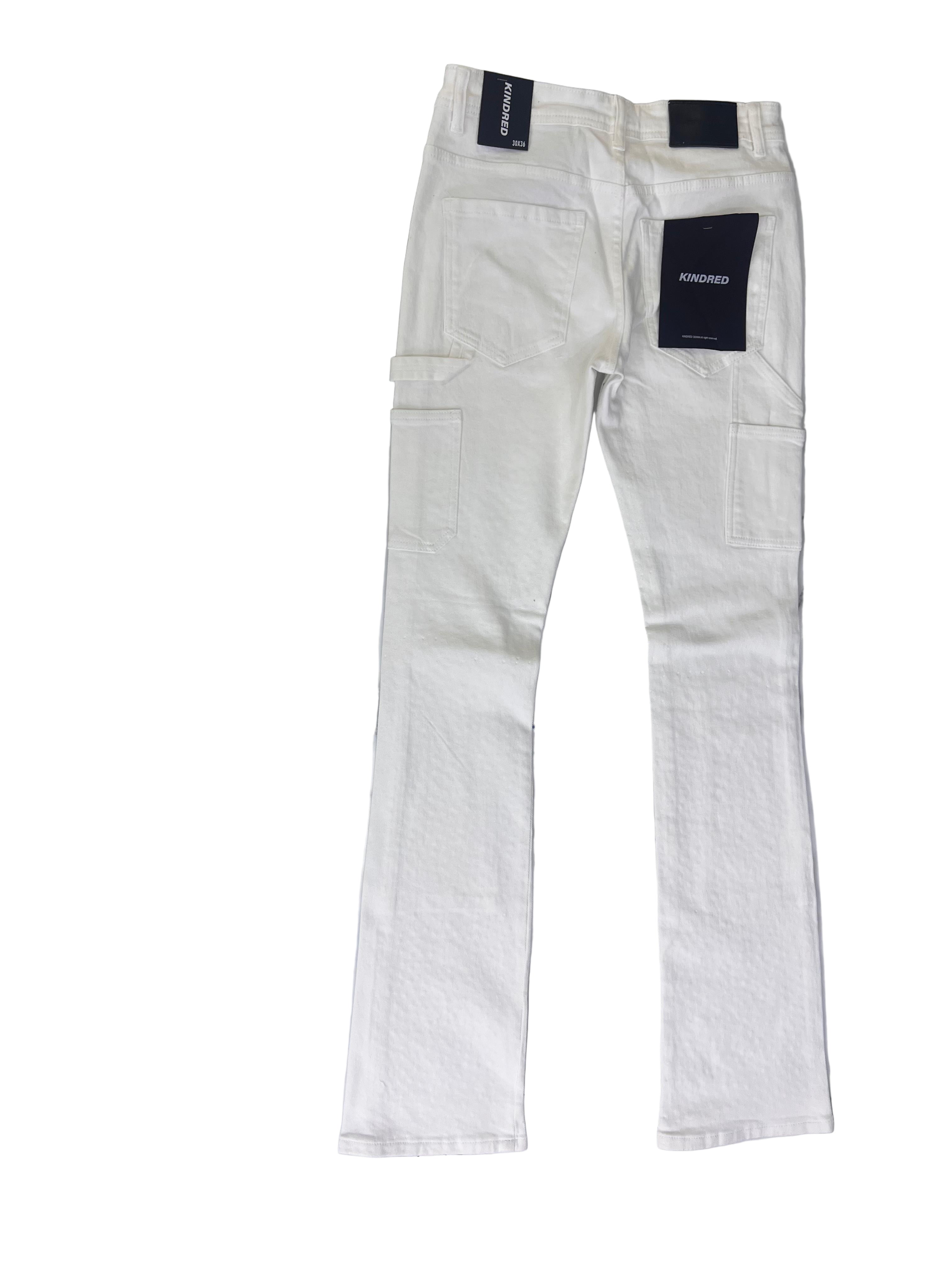 KINDRED KD RHINESTONE DENIM JEANS KD2213P WHITE