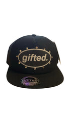 GIFTED RHINESTONE HAT BLACK/ GRAY