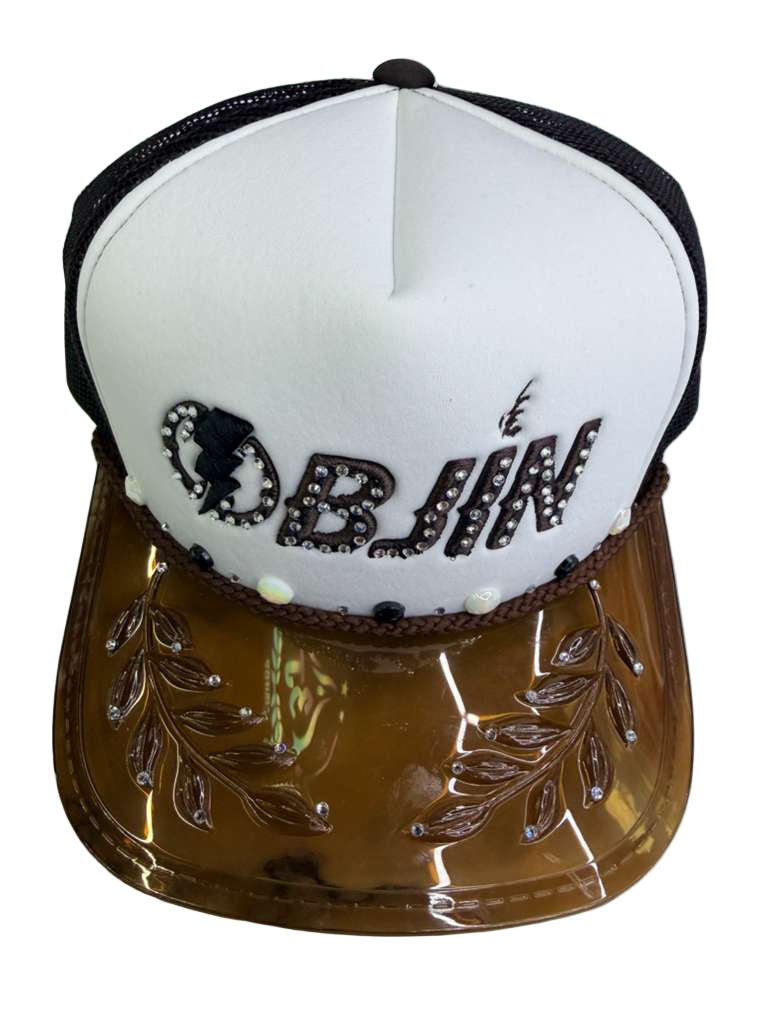OBJIN PB315 HAT  BROWN/WHITE