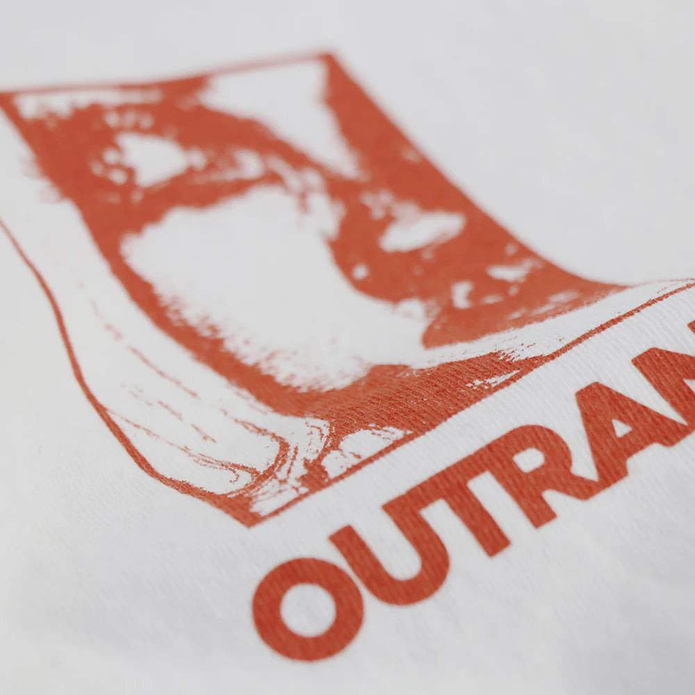 OUTRANK Looking Heavyweight T-shirt- White ORX461