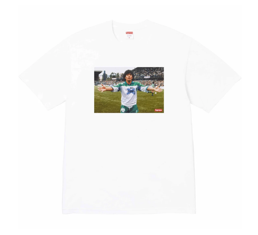 SUPREME MARADONA TEE SS24T31 WHITE