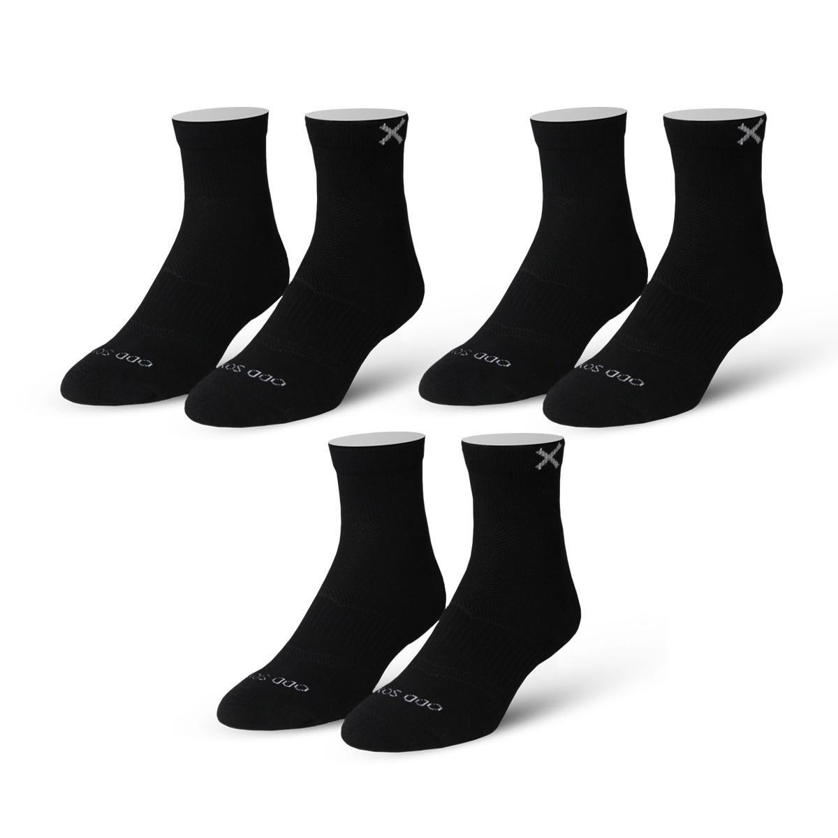 odd sox ankle length mens black BSXQUBLK3