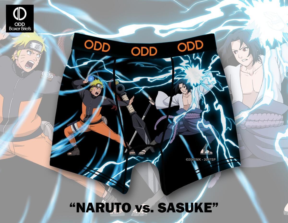 Naruto Vs Sasuke - Mens Boxer Briefs (XU10193MBB)