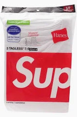 Paquete de 3 camisetas sin etiqueta Supreme®/Hanes® Blanco